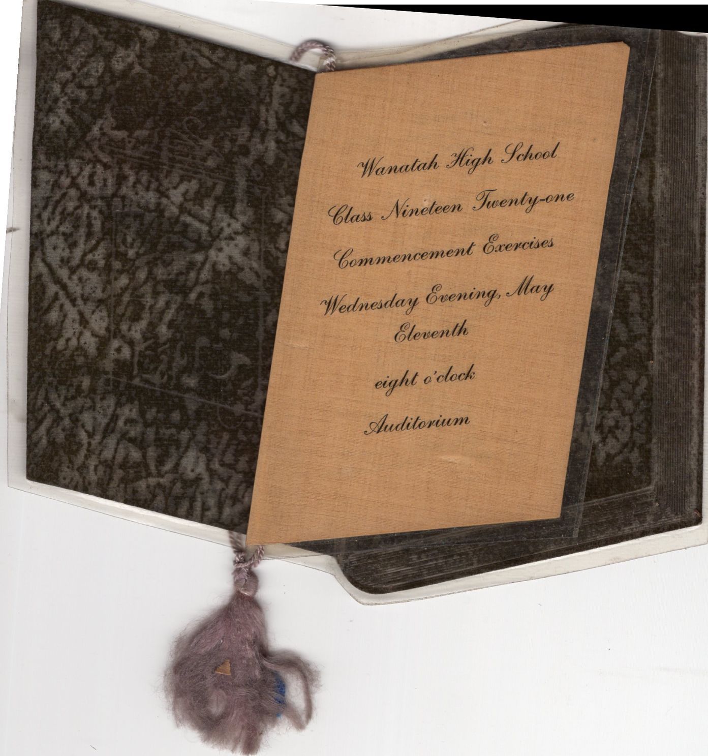 High school commencement programs